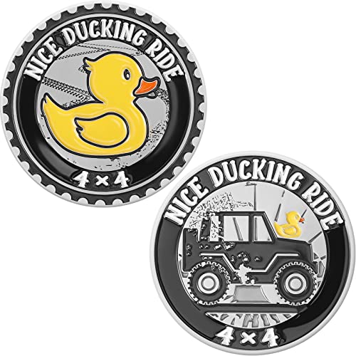2 Pieces Metal Car Badge 3D Round Automotive Badges Nice Car Stickers 4 x 4 Car  Decal Compatible with Circle Car Emblem Badge Decal for Motorcycle Vehicles  Bumpers Trucks (Duck Rated) - BlackDogMods