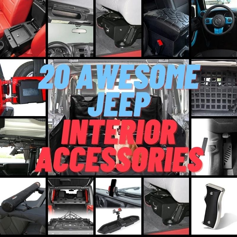 20 PCS Jeep JT Interior Accessories Trim Cover Full Kit - BlackDogMods