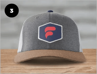 Initialed Letter Patch Baseball Hat in 2023