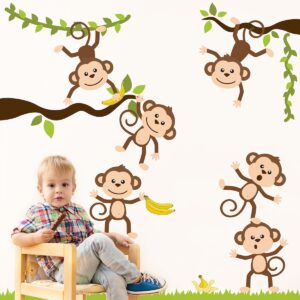 Placa decorativa infantil Desenho Macaco - Wallkids - Placa