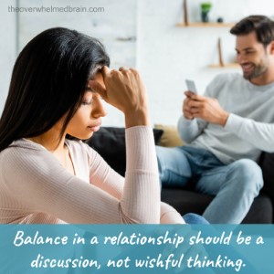 Can there be peace and balance in an unbalanced relationship