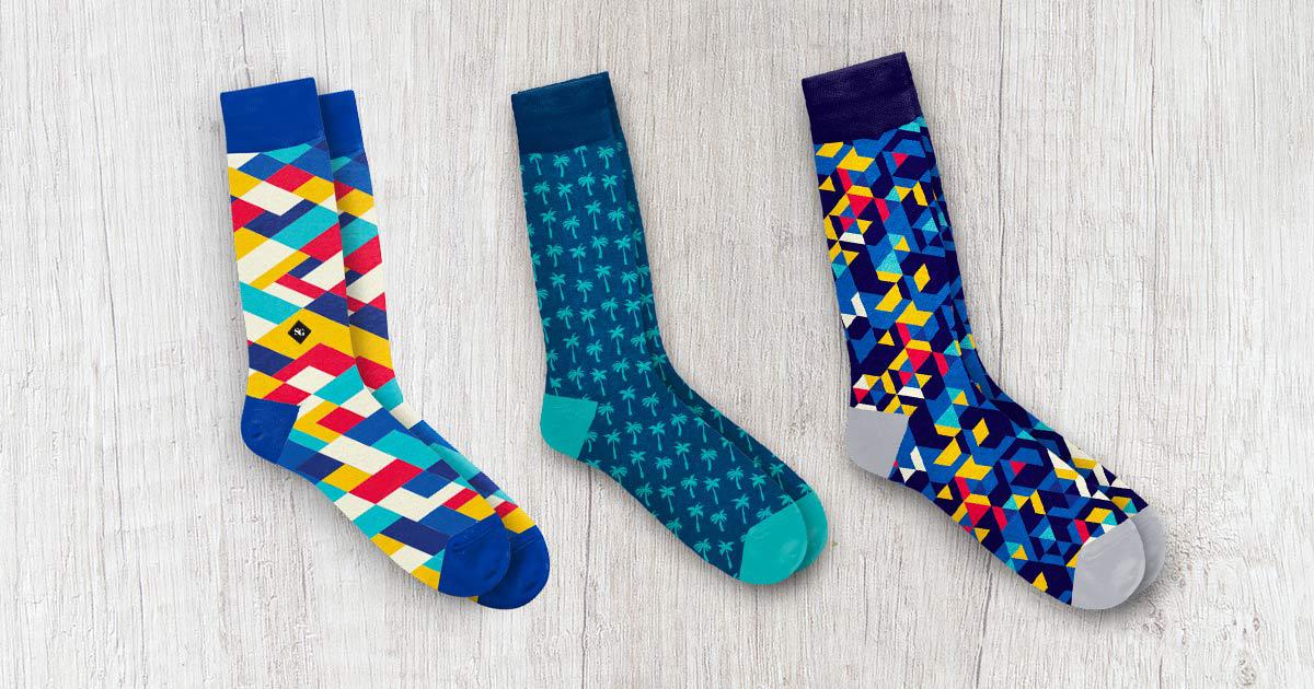 Branded Socks Glow in The Dark Custom Socks Sample